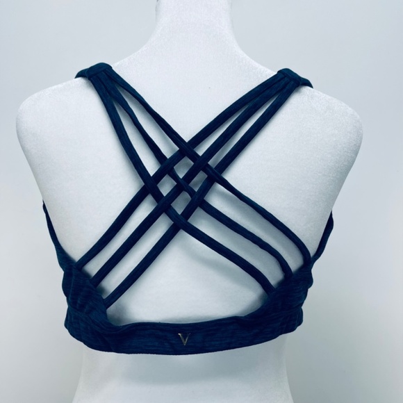 Victorias Secret Sports Bra Size XL Women’s Lightly Lined Logo Panty Blue - Picture 7 of 7